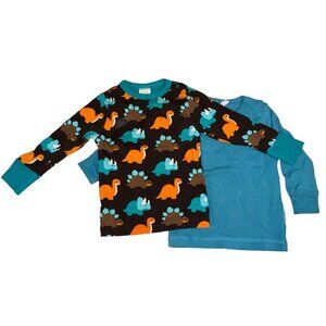 Maxomorra T-Shirt Set Dinosaurs And Blue Size 86/92 18-24 Months